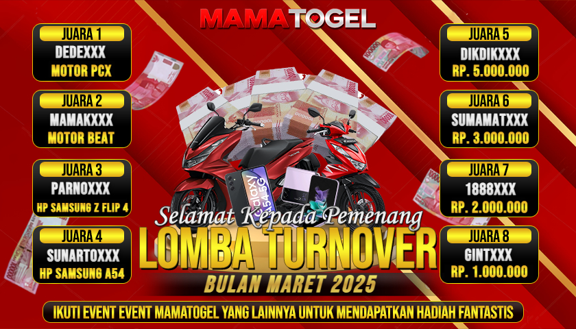 PEMENANG TO BULAN MARET 2025